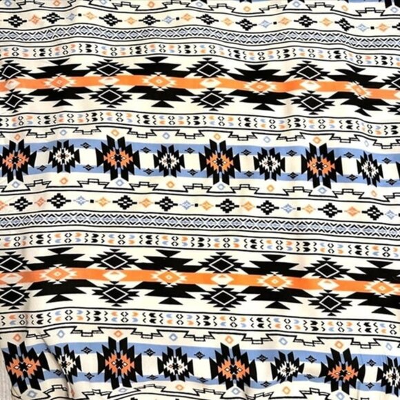 Lush‎ Aztec Pattern Sun Dress Aztec Geometric Pattern Spaghetti Strap Size XS - Picture 3 of 10